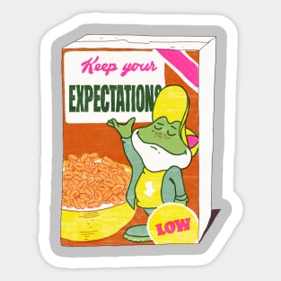 expetations Sticker